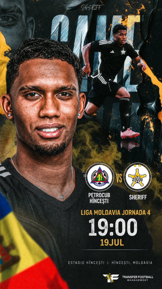 ManagementTF's tweet photo. ⚽️ 𝗠𝗔𝗧𝗖𝗛 𝗗𝗔𝗬 𝗝𝗨𝗔𝗡𝗖𝗔 𝗣𝗜𝗡𝗘𝗗𝗔

Cuarta jornada para nuestro jugador con el F.C. Sheriff de la Liga Moldava 🌟

Nuevo reto y nuevo partido para seguir sumando, ¡Vamos 👊🏼! 

#LaFamiliaTF https://t.co/pb1Ub1ehcU
