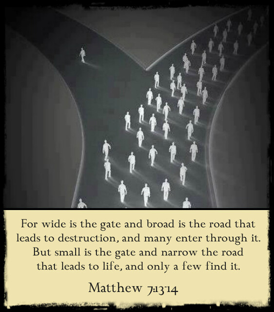 VCCEJN's tweet photo. @cynicallytru3 @DavidJHarrisJr "Many" as in the MANY in Matthew 7. https://t.co/hHd3NlXgQj