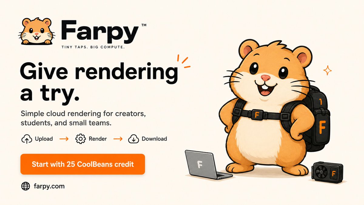 farpyhq's tweet photo. Rendering taking too long?

Upload your Blender project. Farpy renders it in the cloud. Download the result.

Try it with 25 CoolBeans credit.