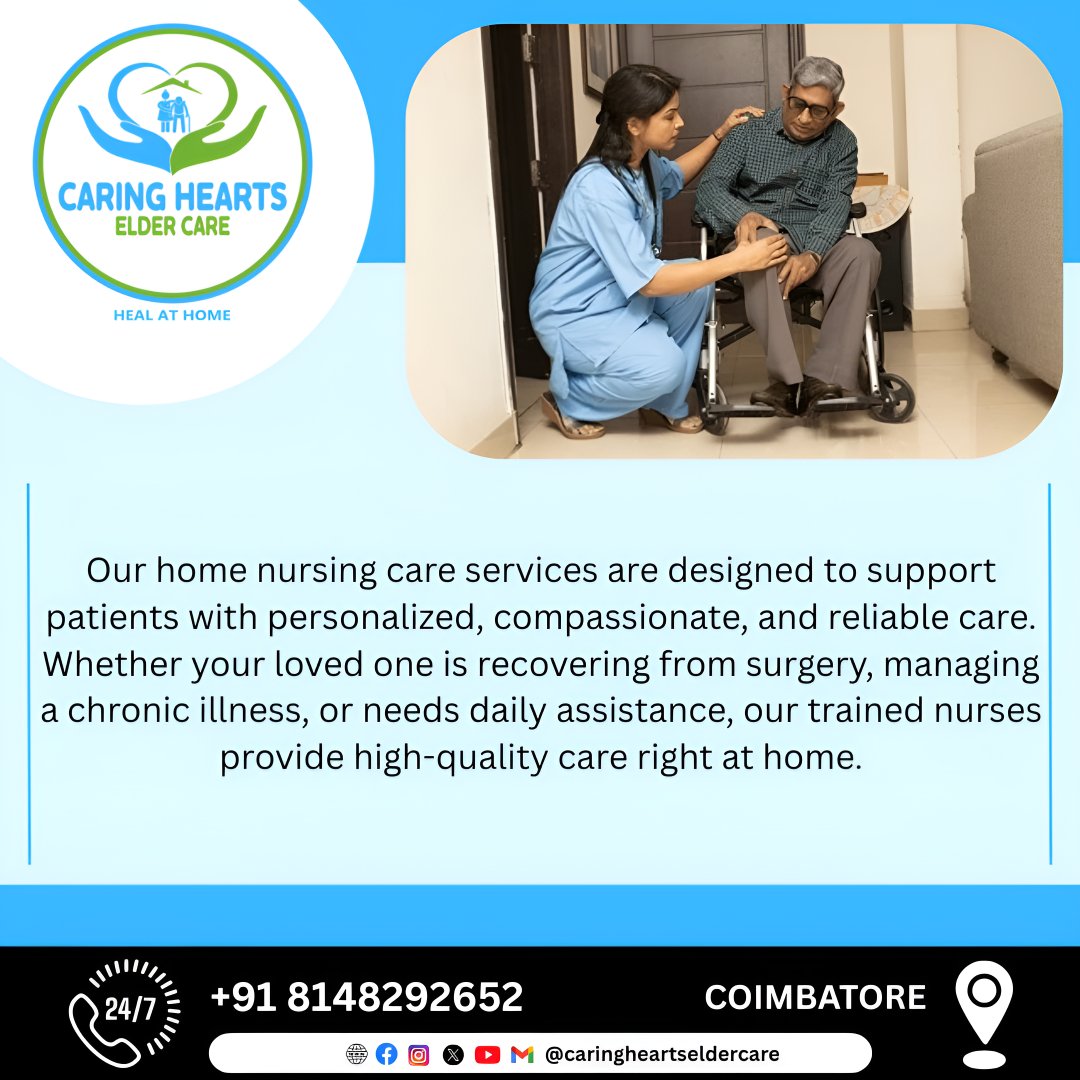 caringheartsEC's tweet photo. Elder Care at home!
#Caringheartseldercare #Eldercare #Nursingcare #Kovai #Hospital #Care #Wecare #Homecareincoimbatore #Eldercareincoimbatore #Best #Seniorcare #RSpuram #Singanallur #Chennai #Coimbatore #Tirupur #Parents #Health #Medicalcare #Nurseathome #India #Senior #Cure https://t.co/v9EOnOCfZ5