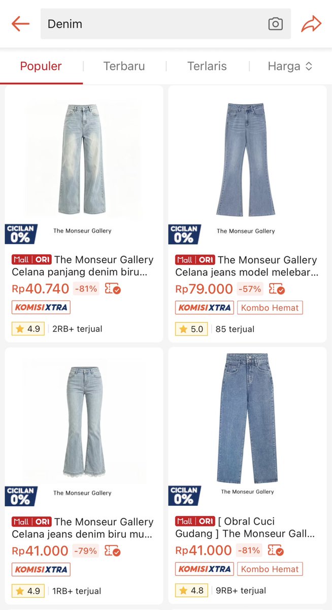 ilsyaaa___'s tweet photo. INII BENERANN? 50k bisa dapett celana jeansss⁉️ https://t.co/zgalDzovUx