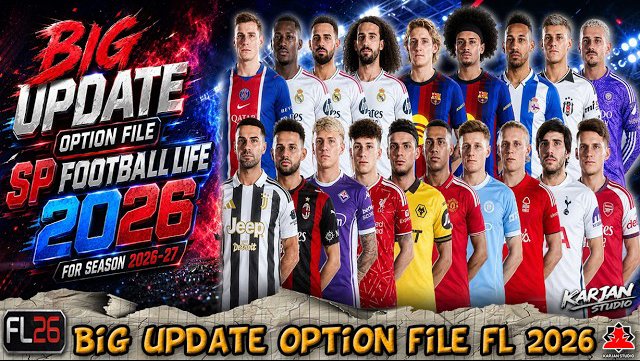 pesfiles's tweet photo. PES 2021 Big Update OF FL 2026 Season 2026/27
https://t.co/PXeBtTHJU1
Big update of the options file for #PES2021
#eFootball2026 #PES2021 #eFootball #pesfiles #PES2017 #PES https://t.co/6dUQv6soO0