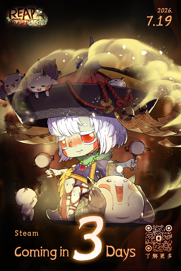 MecrewGames's tweet photo. The game will officially unlock on July 21 at 9:09PM (GMT-4).  We’re also excited to offer a 20% OFF launch discount, which will be available for the first 14 days. Stay tuned!
#roguelike #Steam #ReapNRush #PitchYaGame #indiegame #indiedev https://t.co/tzQF2gThtx