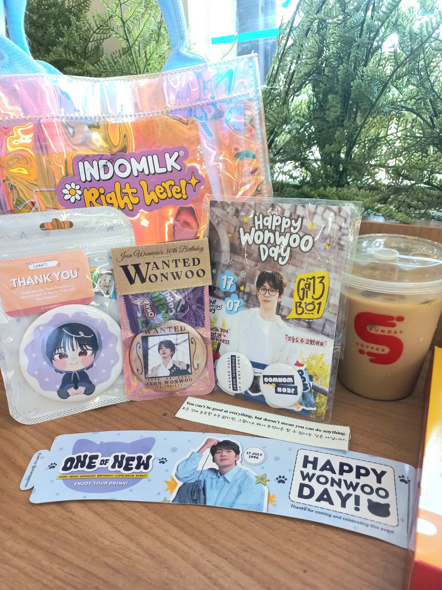 meongwons's tweet photo. happy happy julyy! 😚 thankyouu kak @changwonoo satu satunya event ww bday sidoarjo, thank you juga freebies imup nyaa @uzangkeduww @won7uma 🫶🥹 https://t.co/NEolvNTRDf