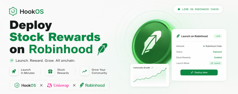 hookosfun's tweet photo. @vladtenev  asked for it $HOOK team delivered. Deploy Stocks on @RobinhoodApp in a few clicks straight to @Uniswap 

https://t.co/hLEoAQDdmy https://t.co/9uGs2Loha9