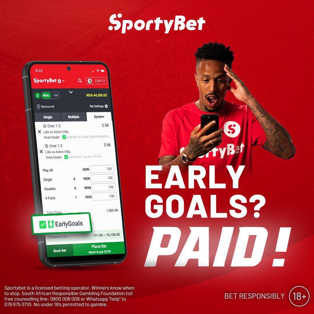 Ahmikbets's tweet photo. Every day is an opportunity to win big 💪 and today is one... Bet on sporty today 

Booking code➡️ PJU3HE

Sharp 18 odds to be won✔️✔️

@SportyBetNG 
🔞🔞18+ bet responsibly 

@finessepunter @Ball2ReignXX @MrBeeSZN10 @Destinyparkbet @Orange_001tips @Obongidung @ekaibanbet https://t.co/WCKK2BXweX