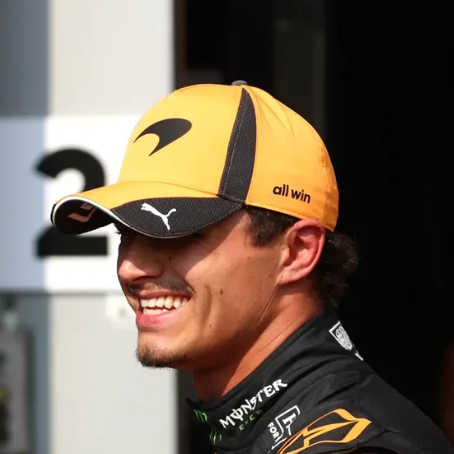 LN4CHAMP1ON's tweet photo. has anyone else noticed that allwyn (a sponsor for mclaren) has kept their name the same on oscar's hat, but changed it to "all win" on lando's hat https://t.co/EXUuqa4hFO