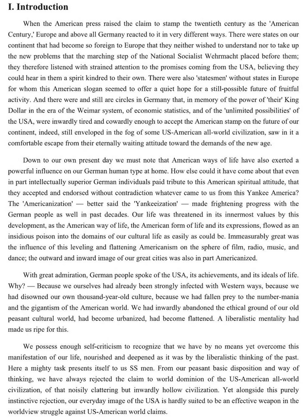 TeutonFire's tweet photo. They were rapidly industrializing which would've no longer incentivized keeping them in the country after the war seeing as they were deeply inspired by racialism, at worst you can say the odds of slaves being deported were about the same. The confederacy adopted a form of industrial war socialism during the war, it is Yankee capitalism that has only further incentivized the importation of foreigners. The way he talks is almost like he has deluded himself for a second into thinking we live in this imaginary based timeline when they were all sent back. It shows how American Liberal Nationalism is based on a fantasy and rejection of reality.

The Confederacy in reality was the affirmation of a rooted aristocratic identity against the tentacles of money. Nick is fond of quoting Spengler yet seems to ignore that Spengler viewed the soiled-peasantry as resistant against the urban forces of cosmopolitan Anglo-democracy which is explicitly how the Dixie viewed themselves as a Norman Aristocracy. The SS viewed the restoration of Germany as also being rooted in a similar German peasant identity. The very hick negrified culture he mocks is a product of reconstruction which extended political rights to freed negroes who would run rampant in the south leading to the creation of the KKK. It is the north who are to blame for destroying the south and turning them into what they are now.