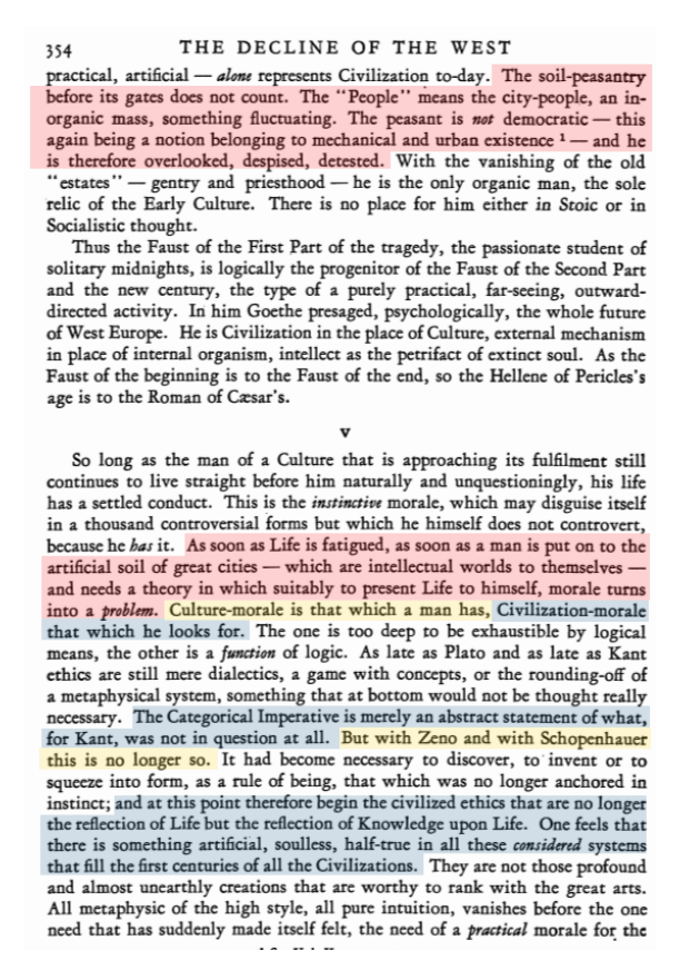TeutonFire's tweet photo. They were rapidly industrializing which would've no longer incentivized keeping them in the country after the war seeing as they were deeply inspired by racialism, at worst you can say the odds of slaves being deported were about the same. The confederacy adopted a form of industrial war socialism during the war, it is Yankee capitalism that has only further incentivized the importation of foreigners. The way he talks is almost like he has deluded himself for a second into thinking we live in this imaginary based timeline when they were all sent back. It shows how American Liberal Nationalism is based on a fantasy and rejection of reality.

The Confederacy in reality was the affirmation of a rooted aristocratic identity against the tentacles of money. Nick is fond of quoting Spengler yet seems to ignore that Spengler viewed the soiled-peasantry as resistant against the urban forces of cosmopolitan Anglo-democracy which is explicitly how the Dixie viewed themselves as a Norman Aristocracy. The SS viewed the restoration of Germany as also being rooted in a similar German peasant identity. The very hick negrified culture he mocks is a product of reconstruction which extended political rights to freed negroes who would run rampant in the south leading to the creation of the KKK. It is the north who are to blame for destroying the south and turning them into what they are now.