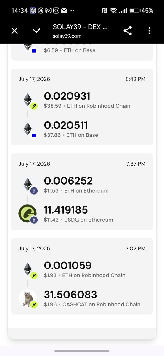 solay39official's tweet photo. https://t.co/jMbW29zoM7 transactions instory very bridge check your smart contract and swap https://t.co/kOWivUMsNp