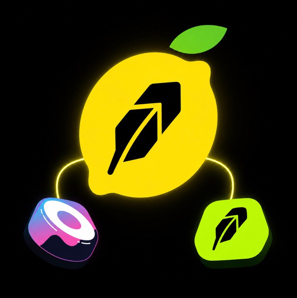 robinhooddailys's tweet photo. NEW: @lemondotfun launchpad is now live on @RobinhoodCrypto

Lemon gives creators the tools to launch coins on their own terms:

• Custom bonding targets 
• One-hour anti vamp ticker protection
• Sustainable creator fees 

A share of trading fees can be used to buy Robinhood Stock Tokens such as AAPL, TSLA, and NVDA, with rewards streamed to holders.

Launch on Robinhood Chain. Graduate to @SushiSwap

https://t.co/N1WJNGBMu3 🍋