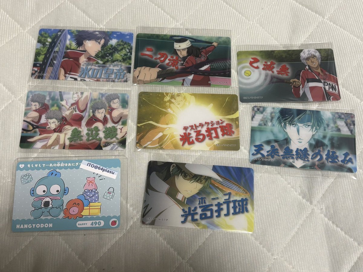 64piasu's tweet photo. 【交換】 新テニスの王子様 新テニ テニプリ 得意技クリアシートコレクション

求）遠山金太郎 白石蔵ノ介 不二周助

譲）画像参照

郵送にてお取引 希望です。
よろしくお願いいたします。 https://t.co/s75eKxQ2pN