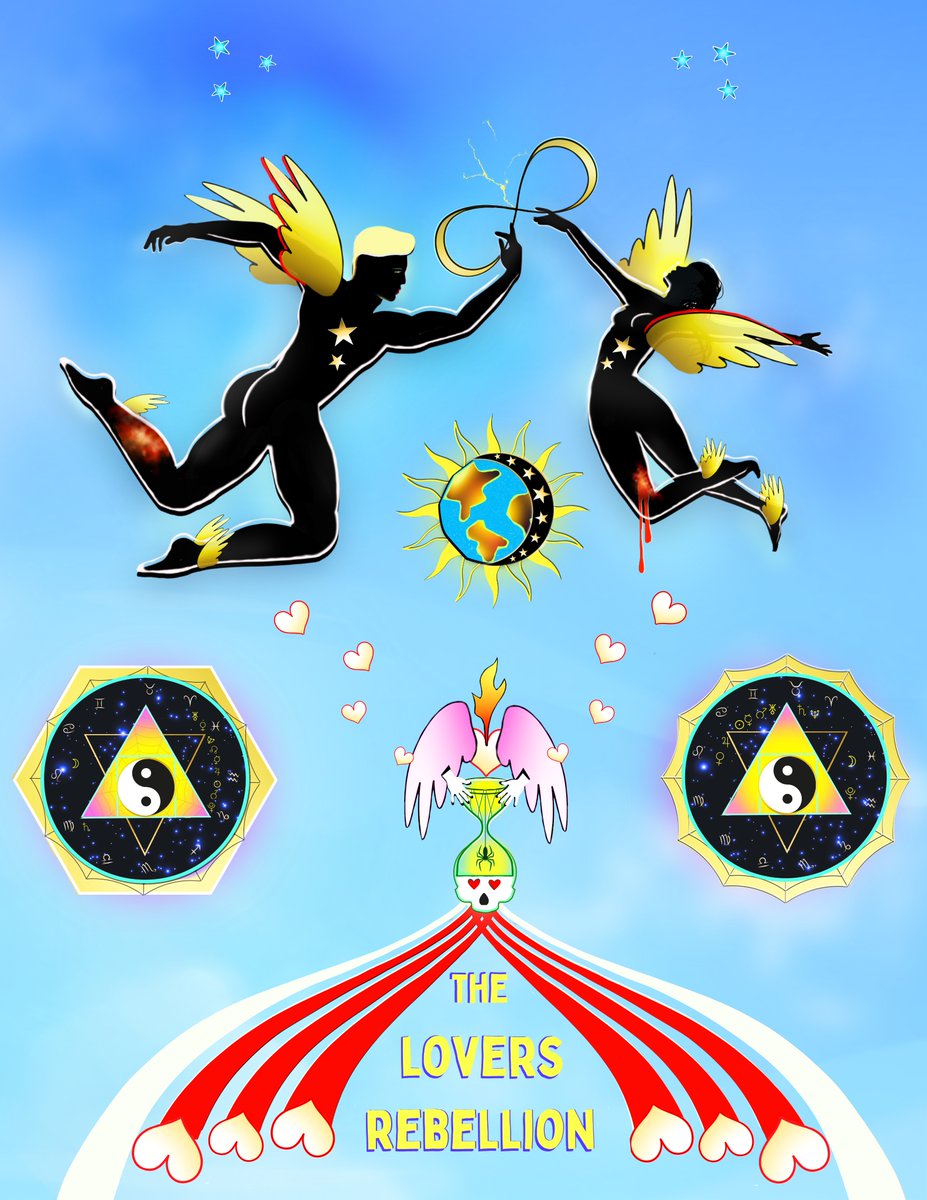 Radicalart777's tweet photo. "The Lovers Rebellion" #bitcoin #bitcoinart https://t.co/I7ntALi2Mm