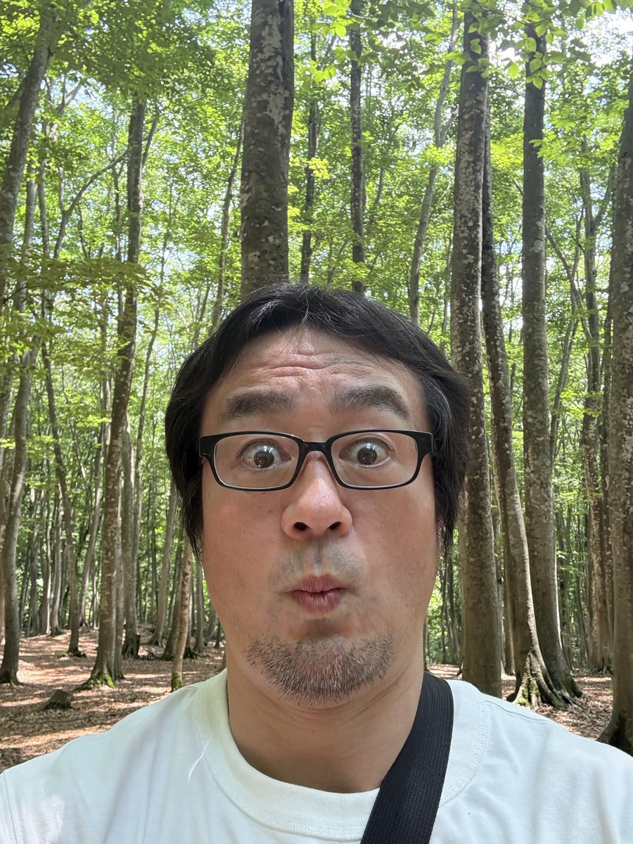 taguchiryusuke's tweet photo. 晴れ舞台でケンザケンザの中分ケンザ！

中分け生活56日目

木々と中分け🌲

#69日耐久ヘアスタイル https://t.co/wLjLnyxGmt