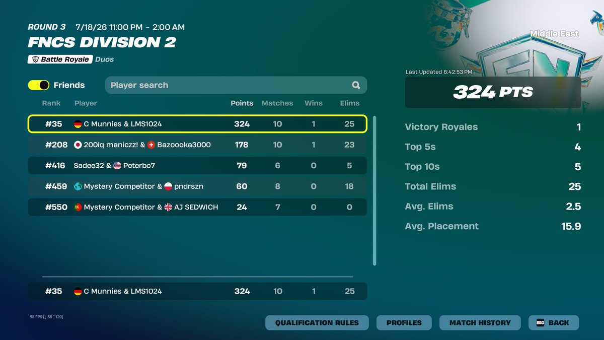 fraggerbotfn's tweet photo. qual w/@iCmunnies DIV 1 lets fucking goooooooo 🙏 https://t.co/RimGXxfcRg