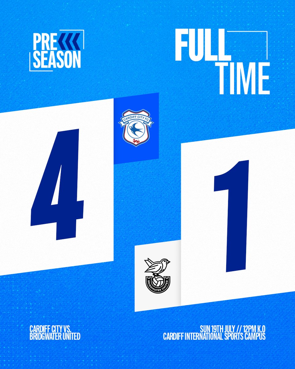 CardiffCityFCW's tweet photo. A winning start to pre-season! 👊

Best of luck for the campaign ahead, @BridgwaterUtdW! 🤝

#CityAsOne https://t.co/modZyDGi1s