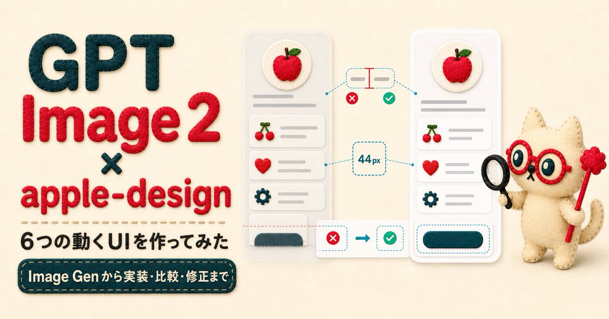 Felt GPT Image 2 Apple Design Banner