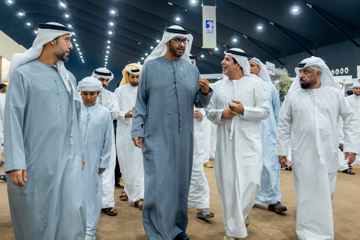 ADNOCGroup's tweet photo. Our MD and Group CEO, Dr. Sultan Al Jaber, visited the ADNOC-sponsored Liwa Dates Festival. During his visit, he toured the festival, meeting with farmers, families, and members of the local community.

The festival celebrates the UAE's agricultural heritage and the land that has always been at the heart of this nation's identity.