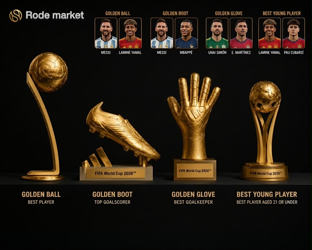 Rode_project's tweet photo. The day is here ✅

The smartest predictions are made before the final whistle. 

Lock in your winners for all four World Cup awards on RODE.

Reply with your picks. Let's see who gets it right. https://t.co/J7BeDlCsWn