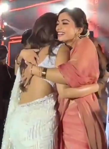 savita_fkft's tweet photo. rashmika is enjoying the way sreeleela's trans cock🍆is rubbing against her🍆🫦🫦

In the 2nd pic rashu is slapping sreeleela a*s and saying "instead of simply rubbing , hit it hard lil slut , let's see who got stronger tool at bottom⚔️🥵 https://t.co/390F8MBVds