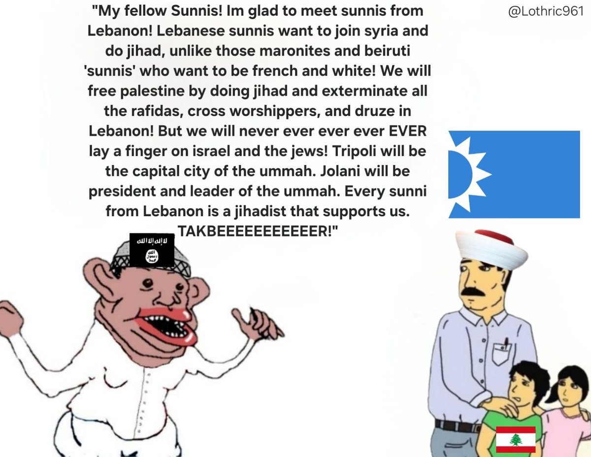 Lothric961's tweet photo. Lebanese muslims dont want unity with you ajam ajnabi garbage, and we're not sectarian trash like you https://t.co/lVICqF0VOy