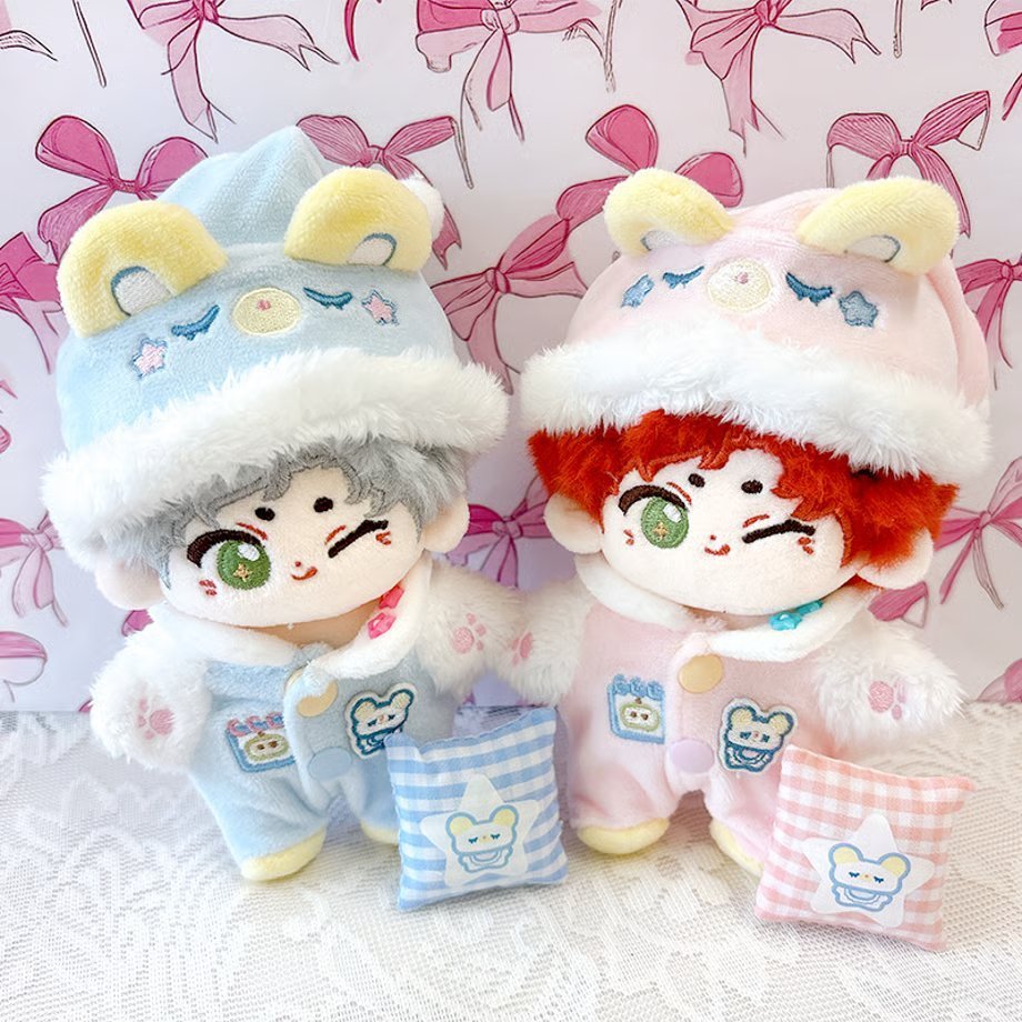 G.triGer】 ぬいぐるみ用もこもこくま耳パジャマ(10cm用) ふわふわの