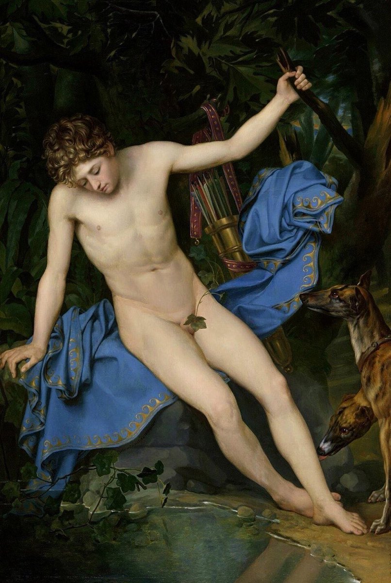 arte__foto's tweet photo. Narcissus. c1805. 🖌️Joseph Denis Odevaere, (1775-1830) Bélgica #odevaere https://t.co/DPR8689umI