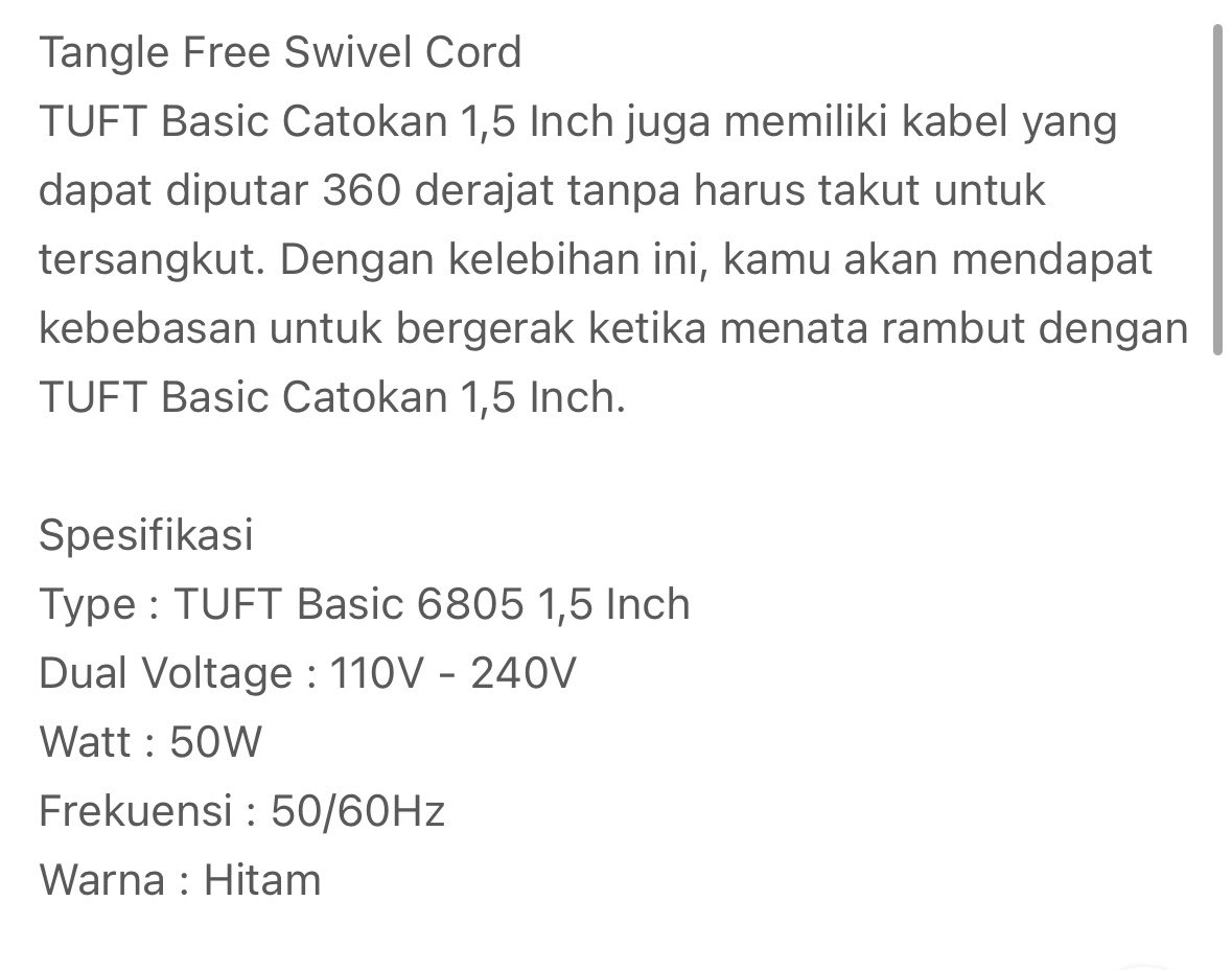 cindisfree's tweet photo. WTS!! 💖 

- hair straightener/catokan TUFT Basic 1.5 inch 375k
 
Msh bisa nego ya 😉

#wts #preloved #catokan #tuft https://t.co/TGfuKbjpH3