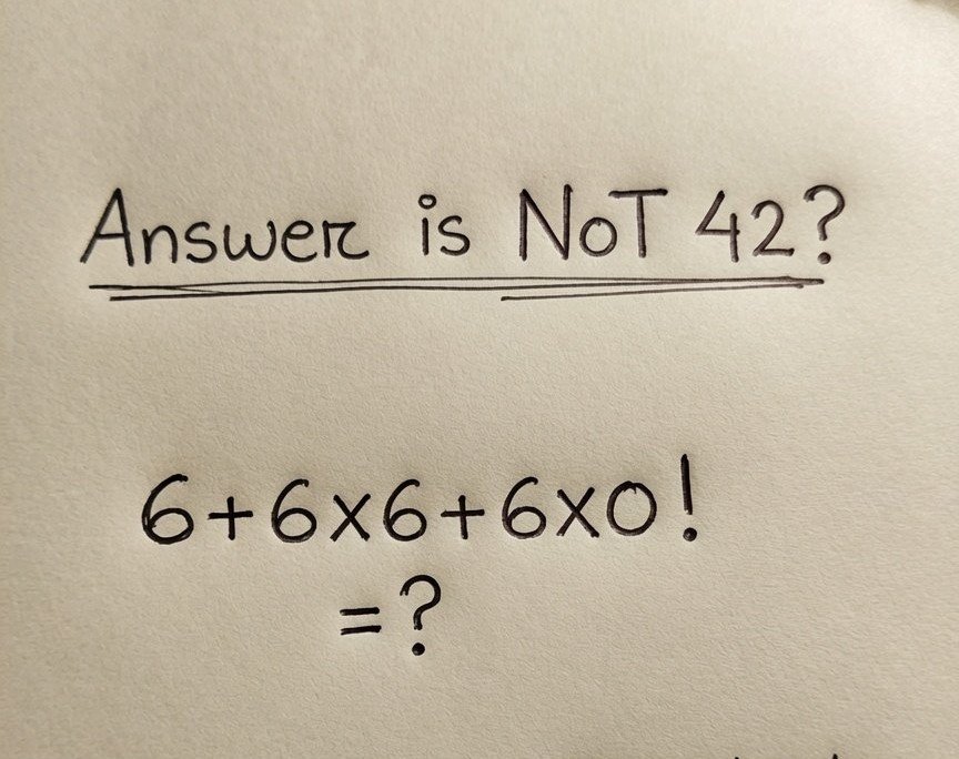 Faneezaie's tweet photo. Answer Is not 42? https://t.co/LMz78vufhM