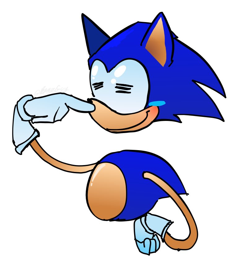 RamzGuy's tweet photo. Got burnt out really quick w artfight.. so I doodle rewrite to feel something...

#sonicrewrite #vsrewrite https://t.co/hnXYUDK60Q