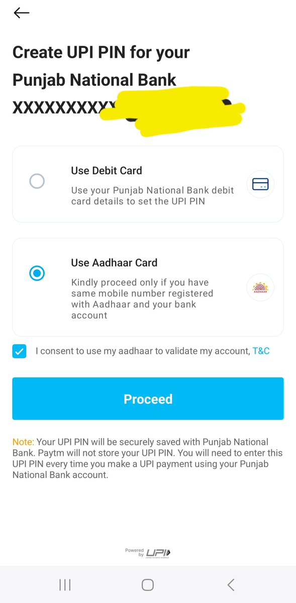 _SudiptaRoy's tweet photo. My Aadhar  Card already linked with my bank account also has same number in aadhar and bank, then also can't able to make upi pin through aadhar please check @pnbindia @Paytmcare @Paytm https://t.co/CjkaaIqil6