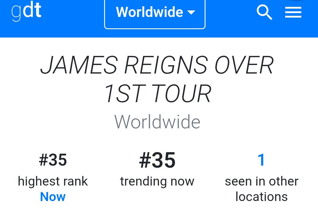 jamesvndata's tweet photo. Right now tagline JAMES REIGNS OVER 1ST TOUR rank 35 World Wide

JAMES REIGNS OVER 1ST TOUR

#JAMESownsPYPD
#CORTIS_TOUR
#PYPD_IN_INCHEON https://t.co/MaFyXI5mlf