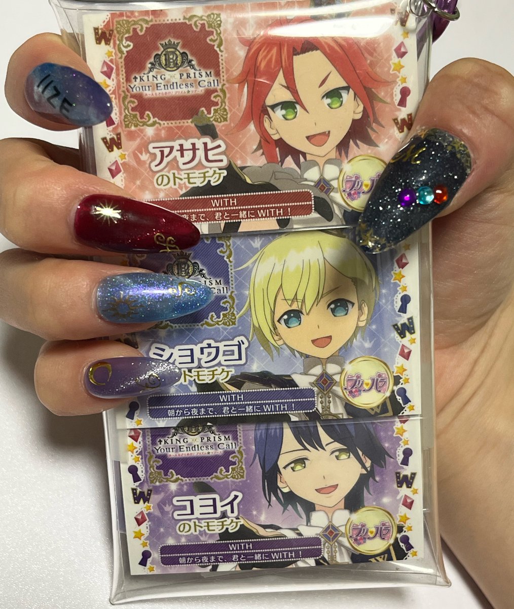 _Azusa_3939's tweet photo. WITHのネイルチップ可愛くできた IIZE! https://t.co/oVve58c0YF