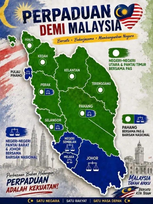 Mxllan's tweet photo. 4pas 4umno dan 4 kongsi pas umno.  selesai satu Semenanjung .. walanon  punya negeri takda dah pru 16.. 🤭🤭🤭😁 https://t.co/tEZKc5gkcY