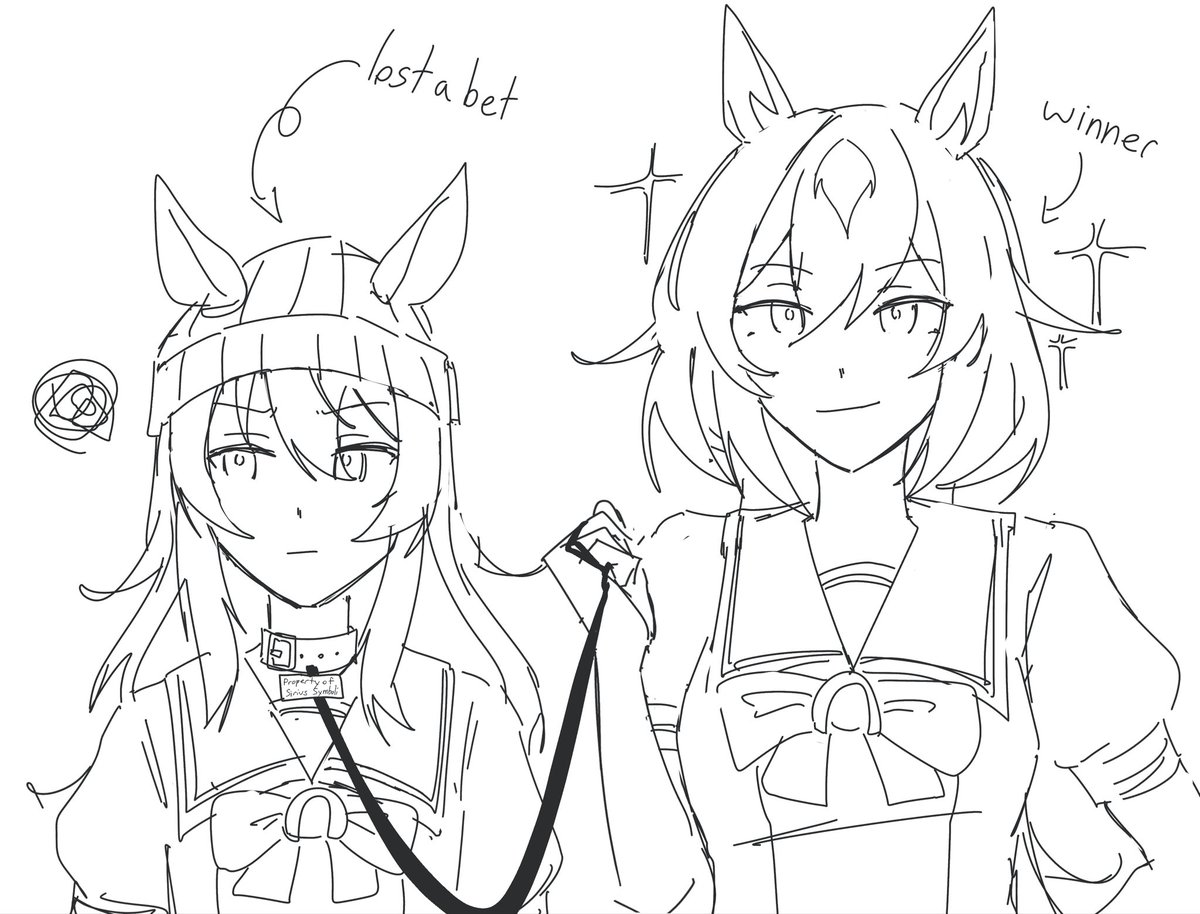 many_applestall's tweet photo. nakayama lost the bet and then sirius topped her offscreen amirite🤤

#ウマ娘 https://t.co/ZYBFvNCDC9