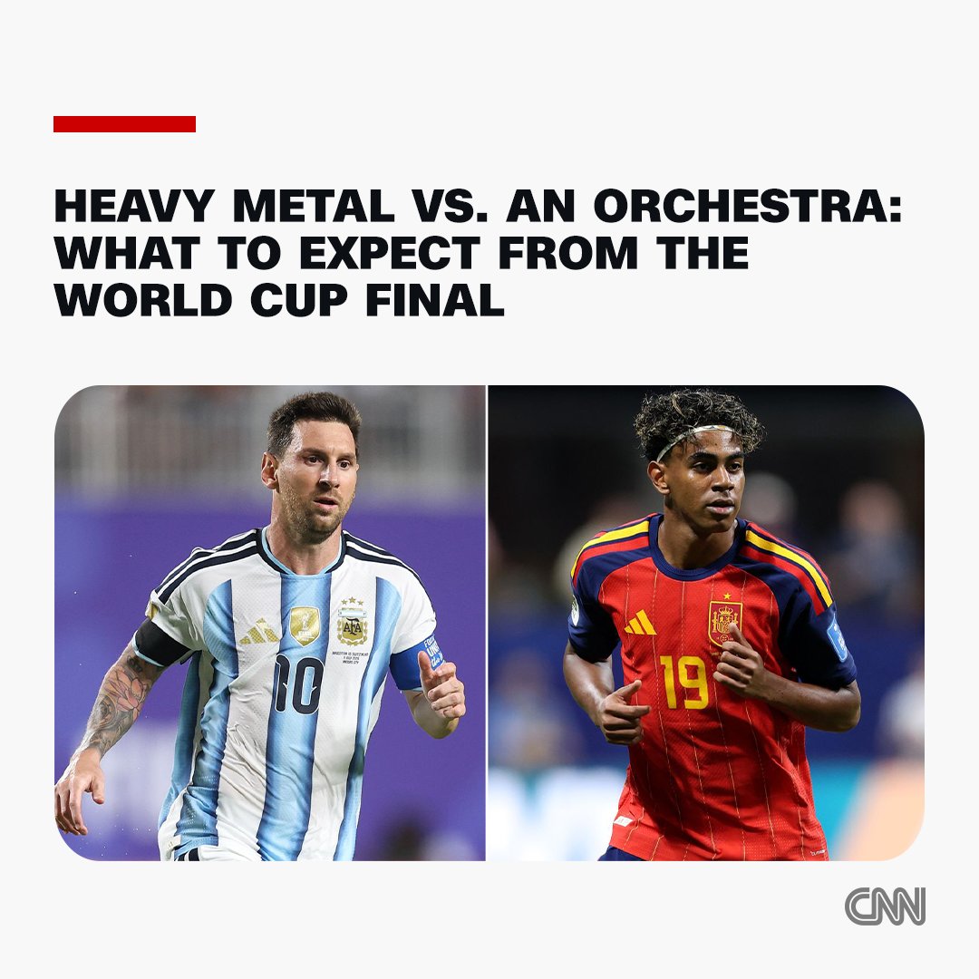 CNN's tweet photo. On the one hand, Argentina is all about aggression and physicality. They do the ugly stuff so well, almost prioritizing that over the obvious quality it possesses. It’s all guns blazing from the opening minute, foot smashed down against the accelerator, hurtling downhill and throwing everything it has in attack. 

Then you have Spain. La Roja is a far more patient team, preferring to keep possession and pass their opponent to death, waiting for any momentary lapse of concentration. The philosophy is a simple one: If we have the ball, the opposition can’t score – and it’s one that’s served the nation well in recent years. https://t.co/9QiiqNfNl7