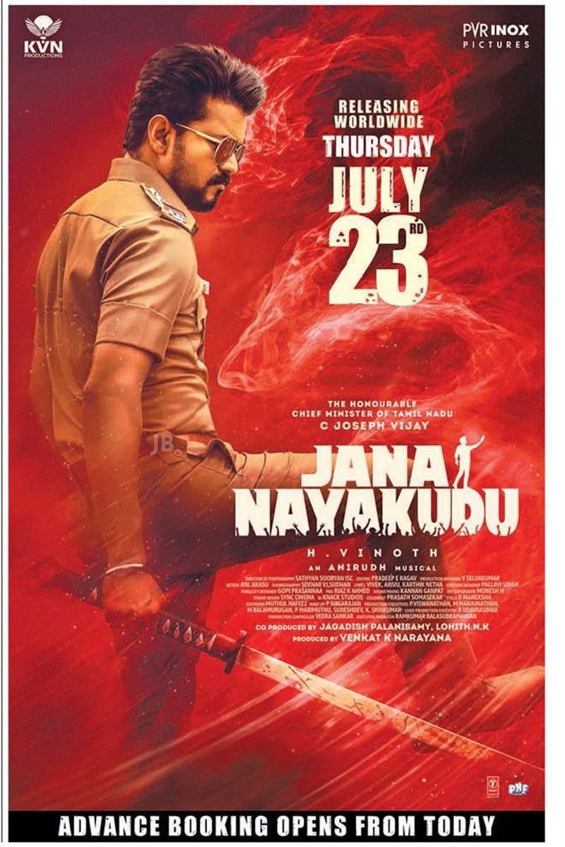 ursmohan_kumar's tweet photo. The man who has entertained us for years deserves one unforgettable celebration. ❤️‍🔥

There couldn’t be a better moment than this.

Just 4 days to go until Thalapathy Kacheri! 🔥
The countdown is on.

#JanaNayagan #JanaNayakudu

@actorvijay @KvnProductions #HVinoth @hegdepooja @anirudhofficial @_mamithabaiju @Jagadishbliss @LohithNK01 @TSeries