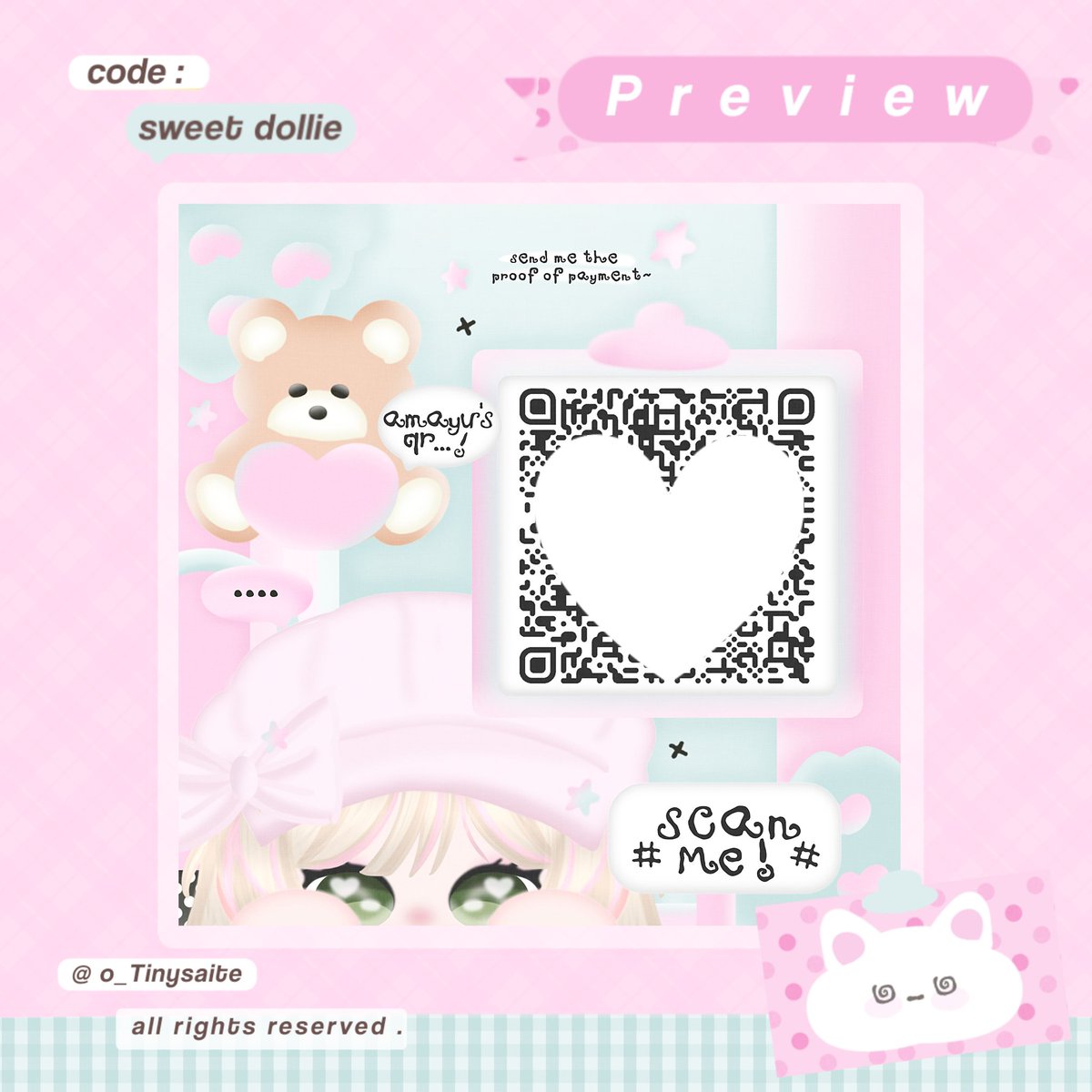o_Tinysaite's tweet photo. result qr deco sweet dollie gemes 🥹🩷 https://t.co/xgTdeJtYvK