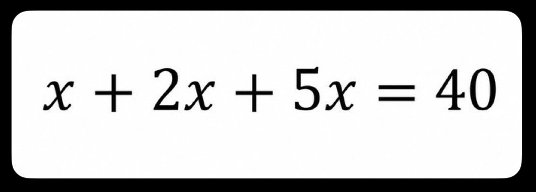 ZDG228's tweet photo. Je parie que 80% vont utiliser calculatrice.
x=? https://t.co/ZbREUlwwdg