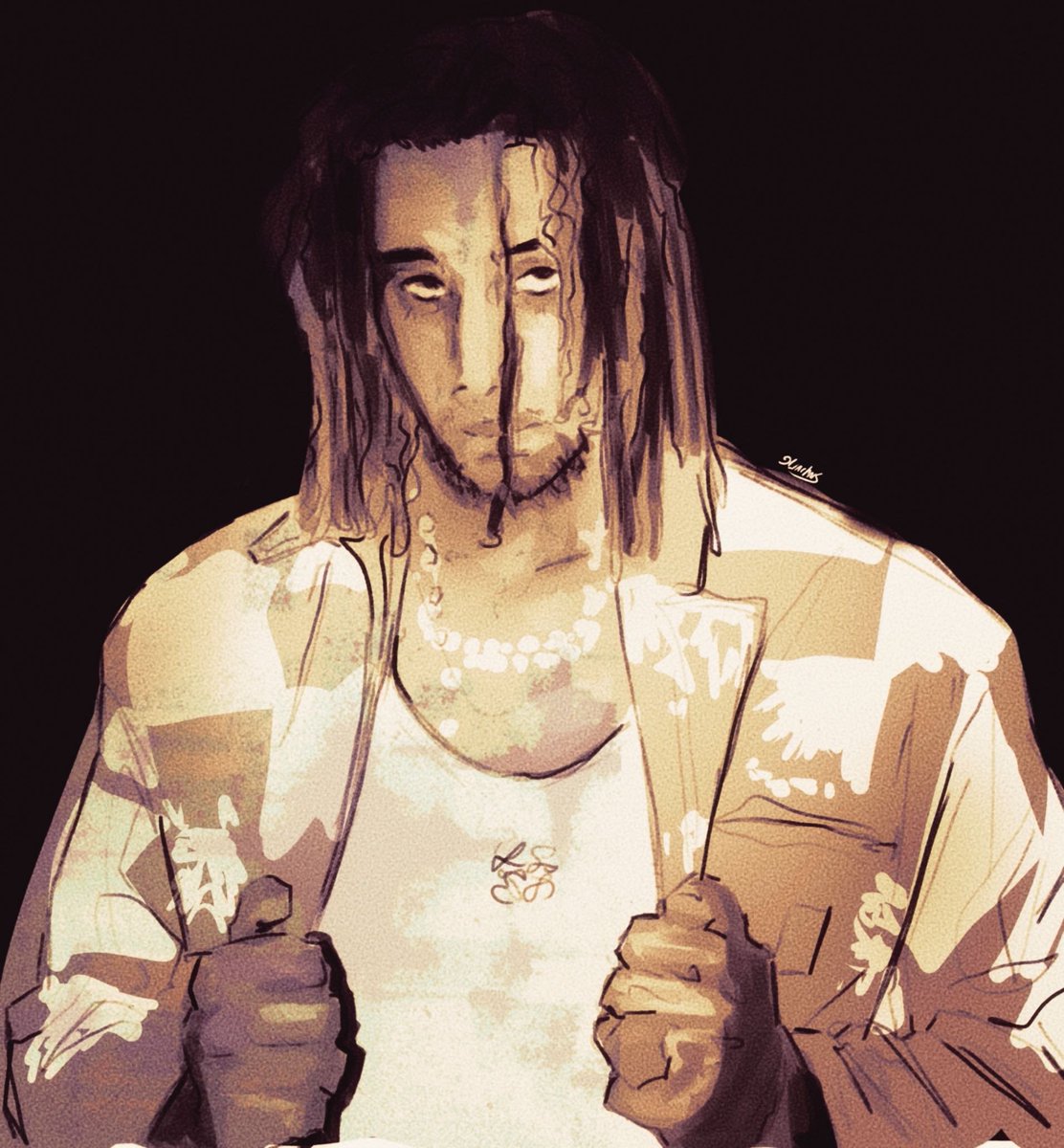 Linchails's tweet photo. Michael Olise fan-art #worldcup #football #art https://t.co/V0bZ20pqQ1