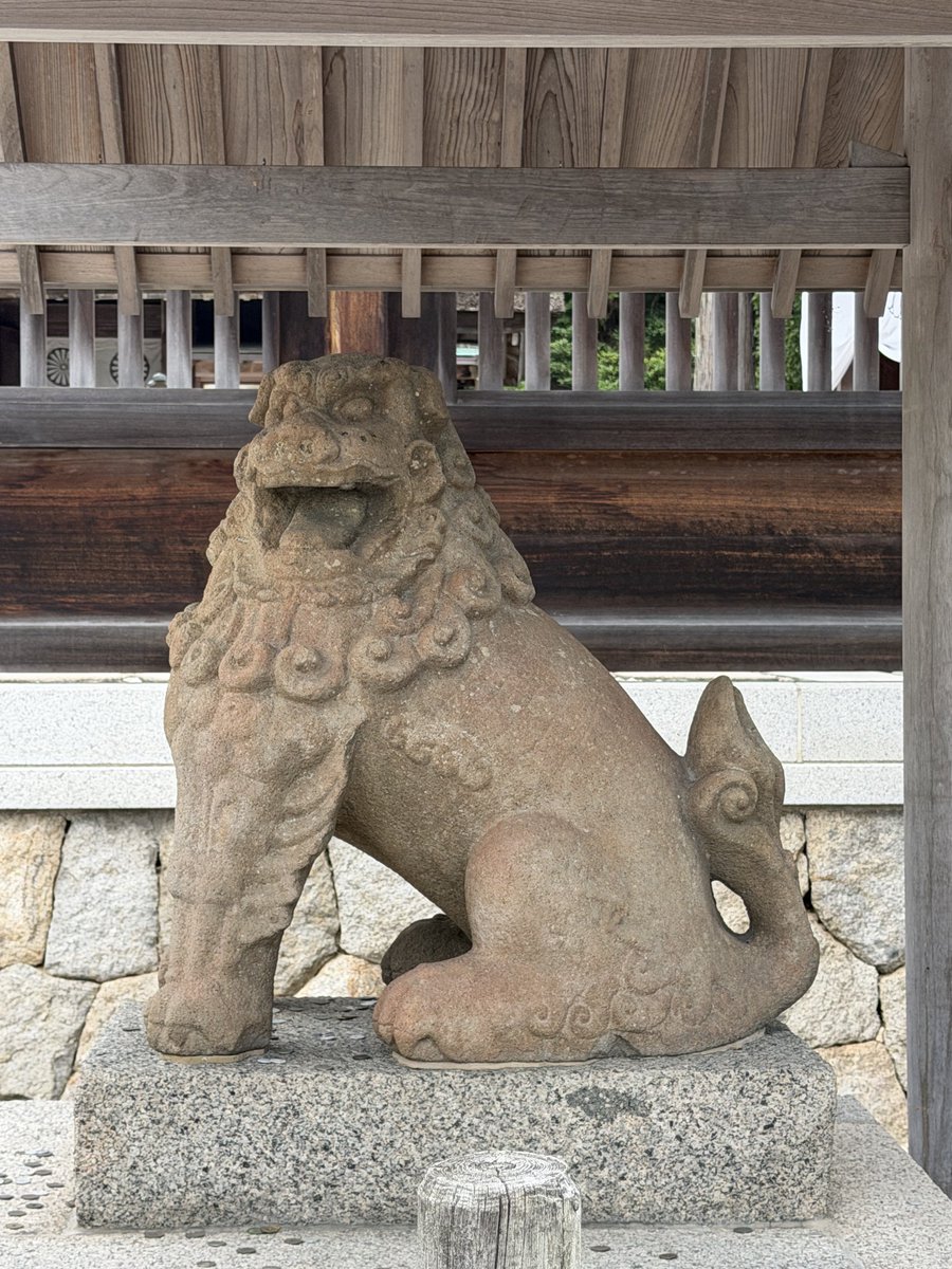 ayasora331's tweet photo. 三社目は元伊勢内宮元宮　籠宮大社さん

こちらも鳥居内は神域に寄り撮影禁止でした

こちらは神明造りの神社さんでした

鳥居の外に祀られてた狛犬狛獅さんは

重要文化財だそうです https://t.co/gSXwKLYvsK