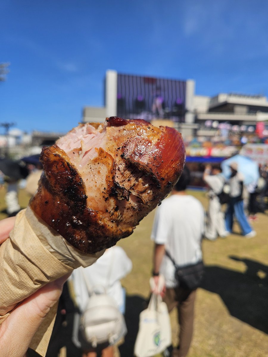 miteimitaina's tweet photo. めっちゃマンガ肉みたいなターキーレッグあってテンション上がったのに写真にしたら小さく見える https://t.co/YX4iqgtia8