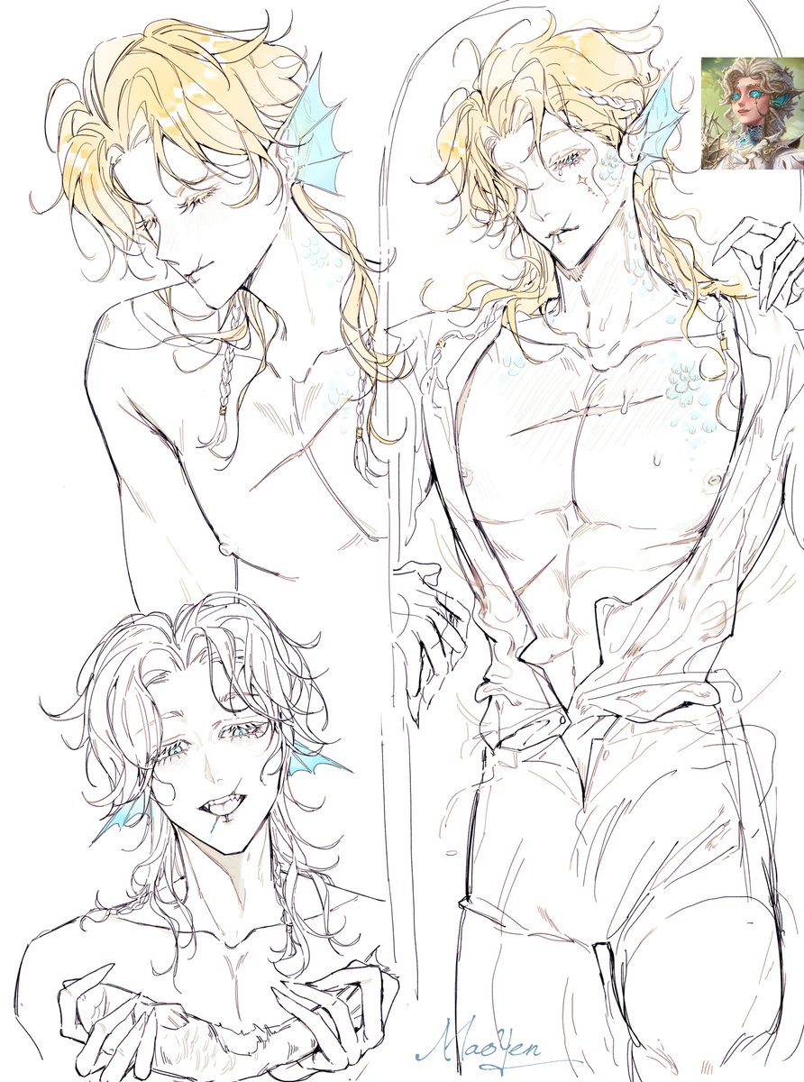 fishtoast19's tweet photo. Merman Hernando🌹
#IdentityV #HernandoRomero https://t.co/VM9qxaz0wX