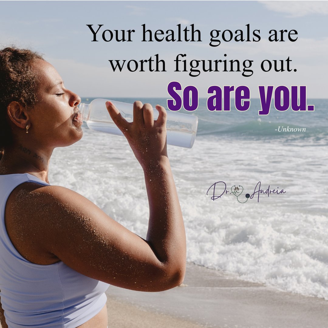 DrAndreiaW's tweet photo. As this week ends and a new one begins, recommit to the goals that matter to you. Not to be perfect. Just to keep moving toward the life and health you deserve.

#DrAndreiaW #healthymotivation https://t.co/HOuSl11OrH