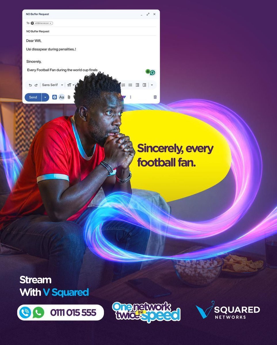 vsquared_care's tweet photo. Dear WiFi,
Please don't disappear during penalties. 😭

Sincerely,
Every football fan.

📞 0111 015 555
🌐 https://t.co/2D9Y58zwlD
#VSquaredNetworks #NoBuffering #worldcupfinal https://t.co/9bSEfXr7vC