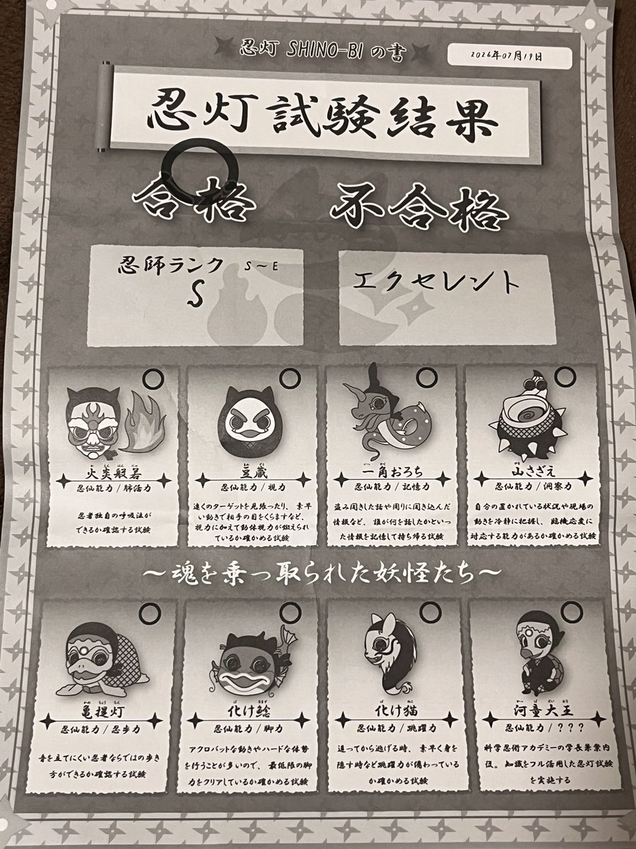 chantake_rock's tweet photo. ちゃんたけすいねの地頭良いコンビで忍者試験なるもの(クイズ)を最高ランクで合格した

ちなみにかく、るあん、めるはDランクだったみたいでバカ https://t.co/L3Udj7B3EG