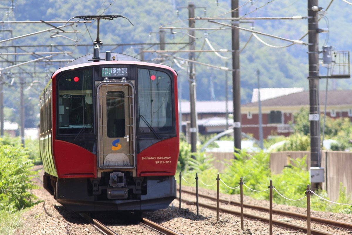 genki80001919's tweet photo. 📷️　(7月19日)

しなの鉄道・しなの鉄道線
ﾜﾝﾏﾝ普通列車・軽井沢行き
SR1系S307編成　2両 

#しなの鉄道
#しなの鉄道線
#SR1系 
#SR1系S307 

撮影機材
CanonR10
EFEOSR+EF300mm F4L IS USM
#Canon
#EOSR10
#CanonEOSR10
#EFEOSR 
#EF300F4
#ef300f4 

撮影日・令和8年7月19日 https://t.co/qBhOEczRUp