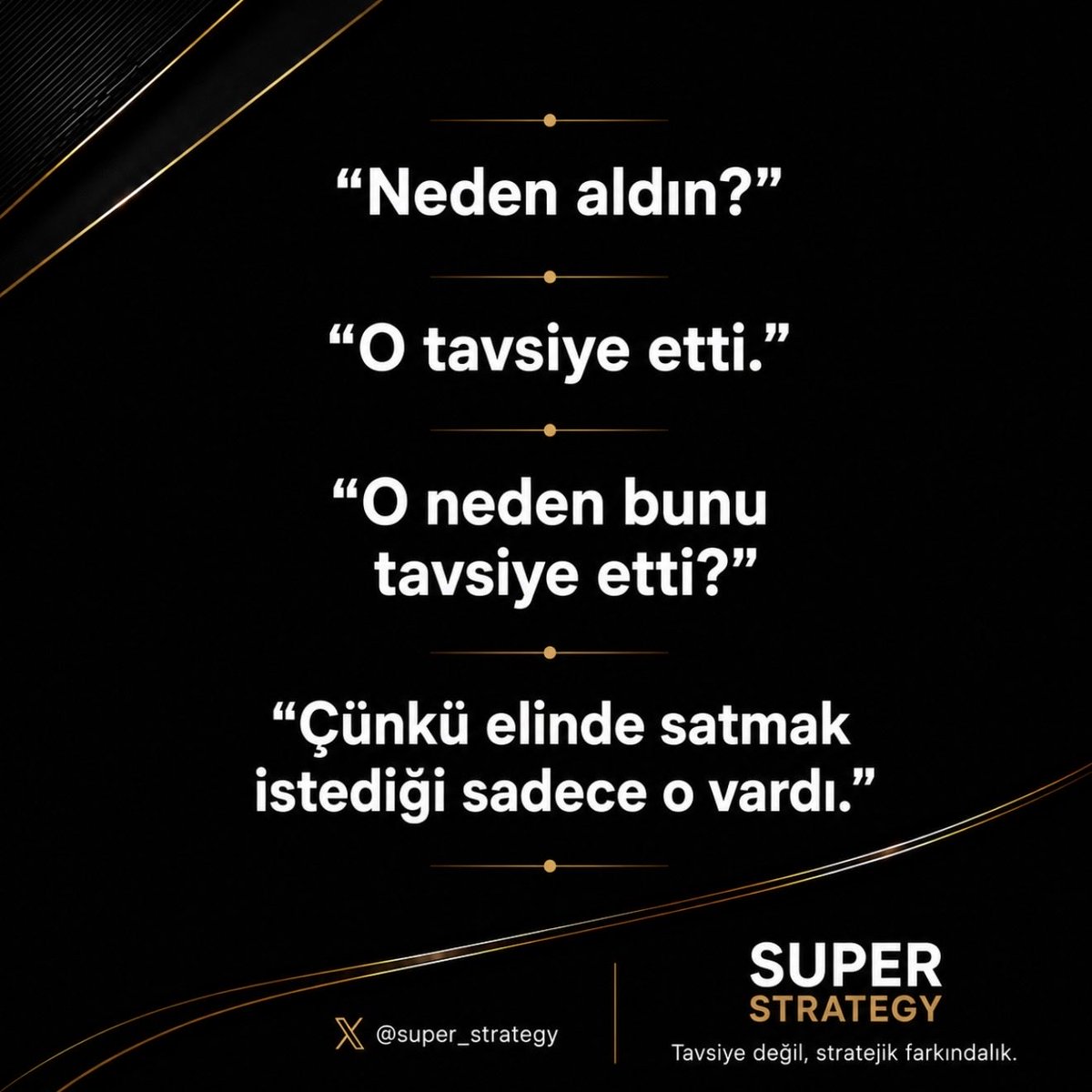 super_strategy's tweet photo. İlk hisse senedimi bir kuyumcudan almıştım. 37 yıl önceydi.

Giriş kapısının camında, bantla yapıştırılmış yeni sahibini bekliyordu. Bayram harçlıklarımın hepsini ona yatırmıştım.

O yıllarda hisseler ekranda birer dijital varlık değil, kâğıda basılıydı. Sermaye artırımları ve temettü ödemeleri sebebiyle makasla aralarında devam eden bir ilişki vardı.

Peki o hisseyi neden almıştım? 

Aldığım hisse senedi ile ilgili ne herhangi bir bilgim vardı ne de herhangi bir araştırma yapmıştım.

Sadece onu satan kuyumcu tavsiye etti diye onu almıştım.

Peki satıcı, neden onu tavsiye etmişti?
Çünkü o anda elinde satabileceği tek hisse senedi oydu.

Aradan neredeyse 40 yıl geçti. Kâğıda basılı hisse senetleri ekranlarda dijital varlıklara dönüştü. 

Otobüsle onu almak için kuyumcuya yaptığım seyahat süresi yani işlem süresi artık saniyenin onlarca birimine kadar indi.

Ama bir şey pek değişmedi.

Bugün de çoğu zaman, bize en çok tavsiye edilen şeyler; birilerinin elinde o an en çok satmak istedikleri şeyler oluyor.

O günden bugüne her şey çok değişti ama insanlar ve yaptıkları pek değişmedi.

Siz ilk hisse senedinizi ne zaman aldınız? Alma gerekçeniz neydi?

#yatırımpsikolojisi #borsa #davranışsalfinans