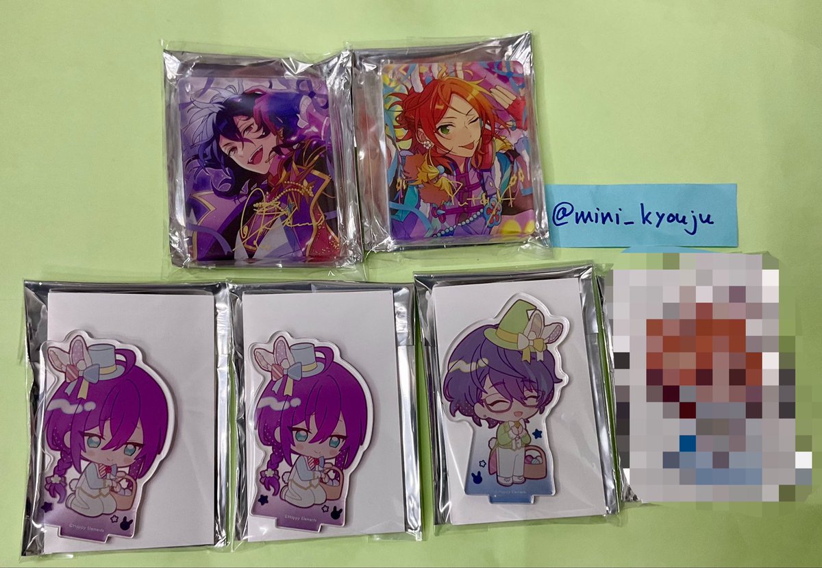 mini_kyouju's tweet photo. 【交換・譲渡】あんスタ アニカフェ  コロッタ　アクスタ

譲：零・ゆうた・つむぎ・マヨイ

求：
両種：凛月・レオ・泉・司・嵐
アクスタ：チトセ・望見
定価譲渡(零以外)

定価譲渡は手渡しのみです。
仙台手渡しもしくは複数交換で郵送検討。 https://t.co/sR4q6KpdGP
