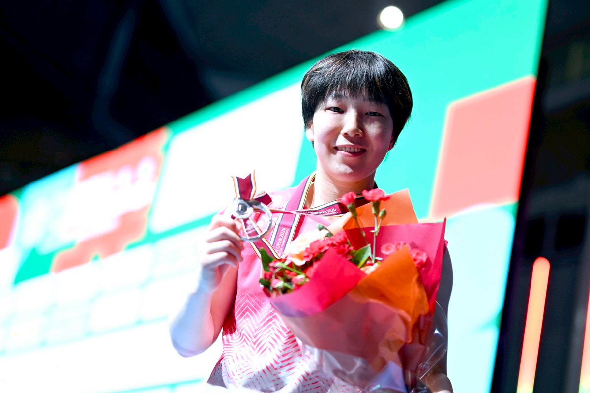 akane_ymaguchi_'s tweet photo. DAIHATSU JAPAN OPEN 2026 🇯🇵🥈

たくさんの応援、サポート、
ありがとうございました！

Thank you for your big support🌏

#ダイハツジャパンオープン https://t.co/uPIGpfdDdl